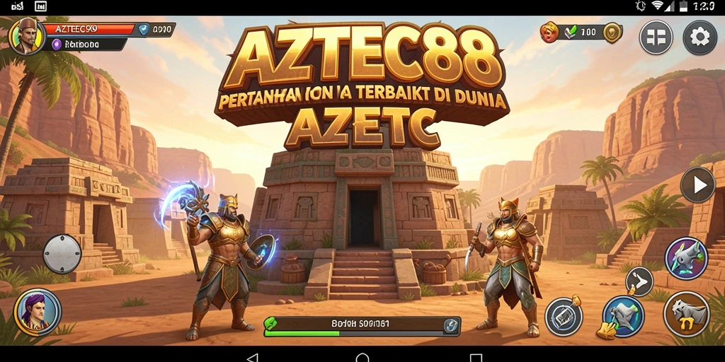 Gameplay seru AZTEC88 dalam aksi Tower Defense yang intens.