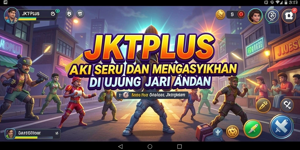 Gameplay seru JKTPLUS penuh aksi dan tantangan mendebarkan.