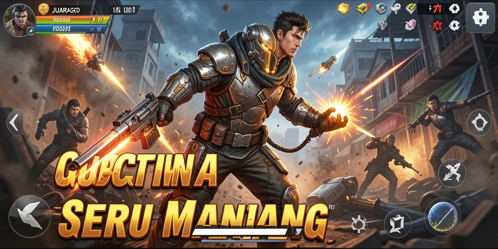 Tampilan gameplay seru dan mendebarkan dalam JUARAGO.