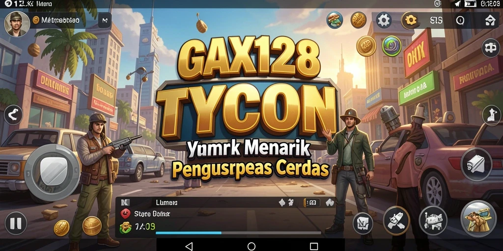 Screenshot gameplay OLX128 menunjukkan pengalaman Tycoon yang menarik.