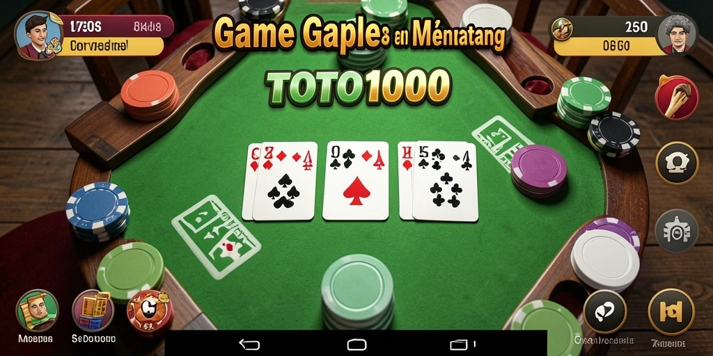 Tampilan gameplay TOTO1000 yang seru dengan fitur menarik.