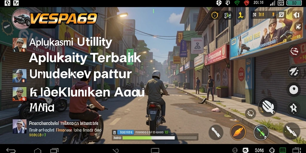 Tampilan screenshot utama VESPA69 dengan fitur pengingat dan catatan.