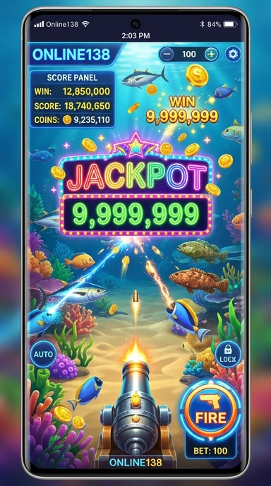 Tampilan aplikasi online138 saat melakukan pencarian aplikasi.